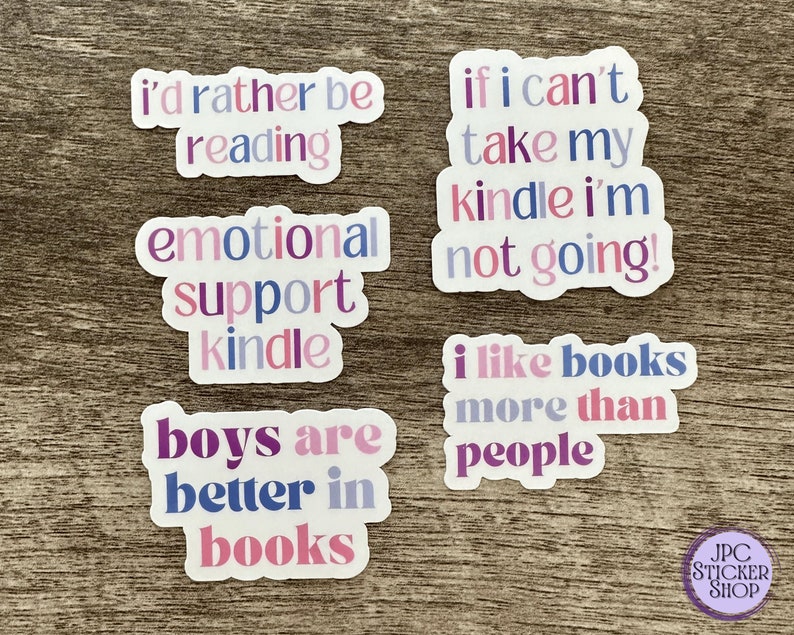 Mista 110 Pcs Book Stickes Fo Kindle, Bookish Eading