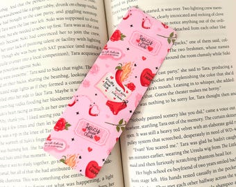 Smutty Book Club, Spicy Books, Handmade Bookmark, Laminated, Double sided