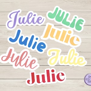 Custom Name Sticker, Vinyl sticker, stickers for laptop, name decal, water bottle sticker, back to school, lunch box decal, tumbler decal