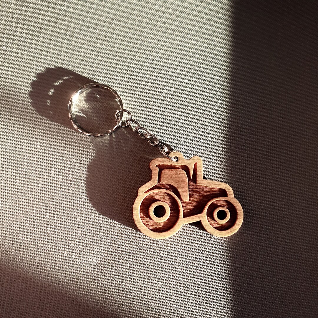 Tractor Key Chain Laser Cut Farm Keys Tractor Gifts Etsy