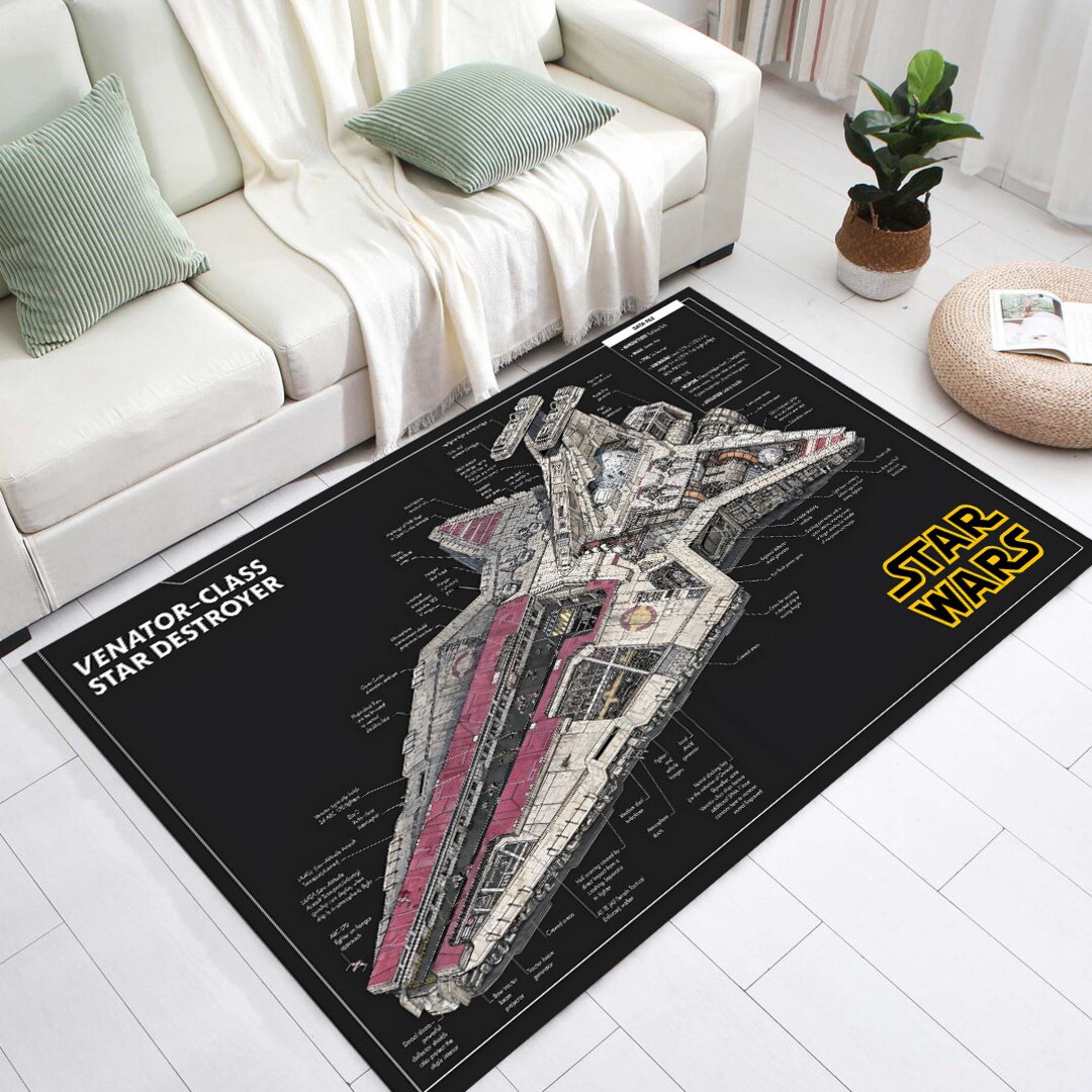 Star Wars Ships Rug Starwars Ship Rug Spaceship Rug Kids Etsy