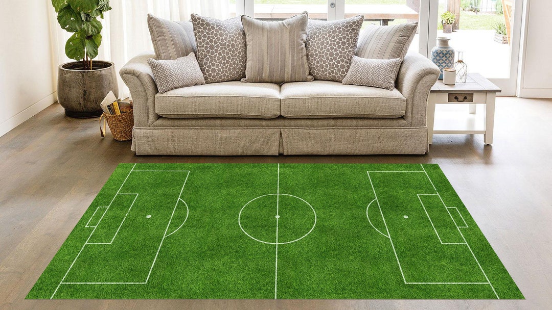 Soccer Field Rug Football Field Rug Grass Rug Popular Rug Etsy