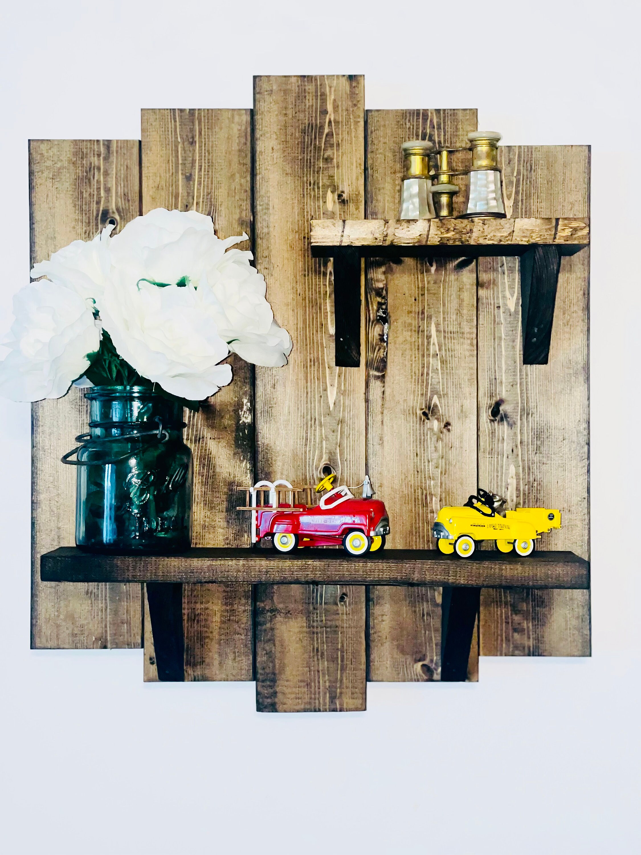 Farmhouse Wall Shelf Decor Etsy