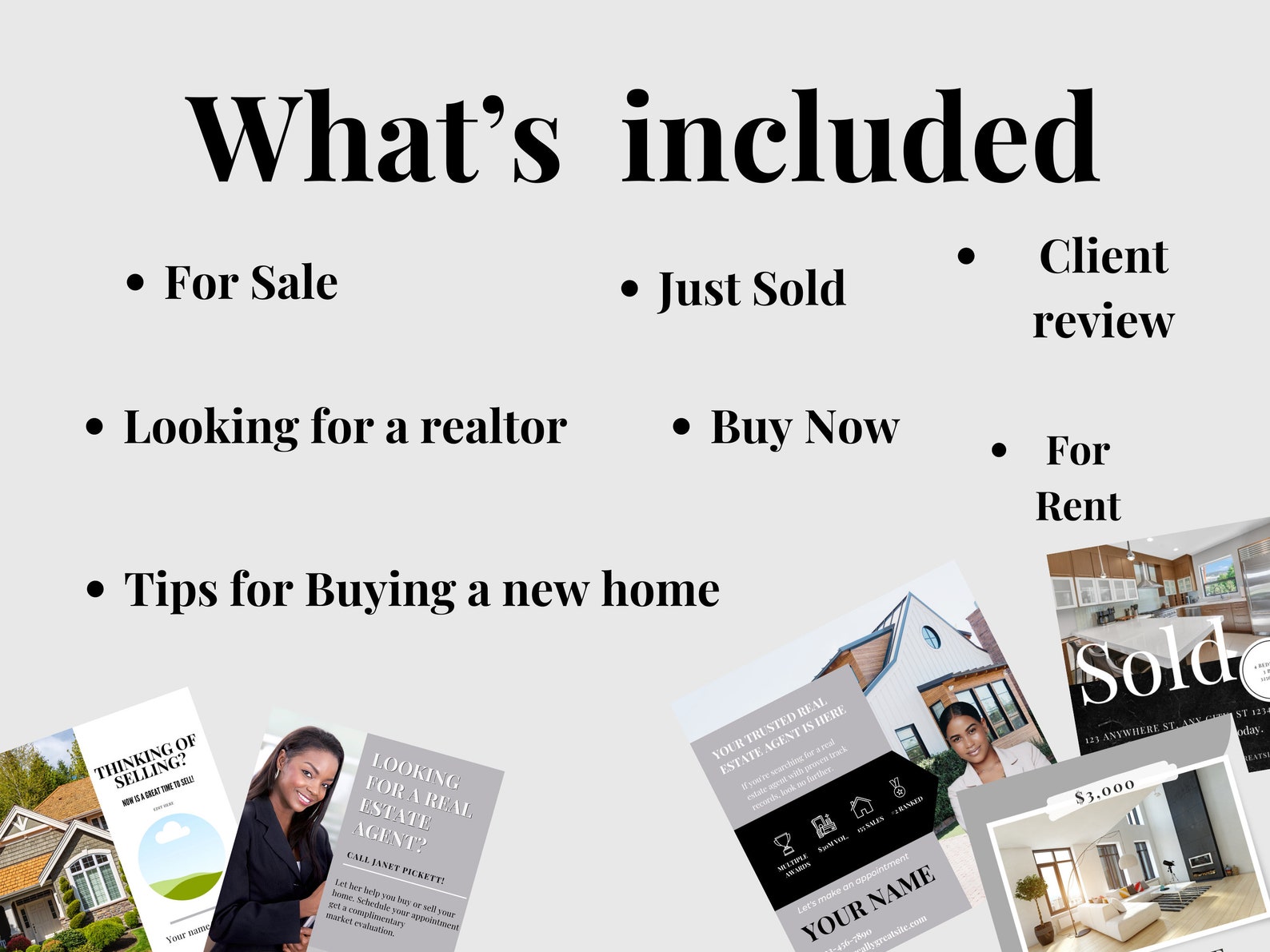 40 Grey Real Estate Instagram Templates Etsy