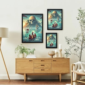 Póster Pirata LIMITADO | Arte de pared A2 vintage (sin marco) | Certificado incluido | Solo 50 | Colección Piratehood