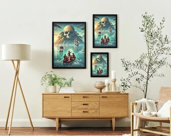 LIMITED Pirate Poster | A2 Vintage Wall Art (No Frame) | Certificate Included | Only 50 Made | Piratehood Collectible