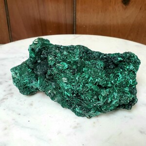 Large Fibrous Malachite (Raw) Cluster