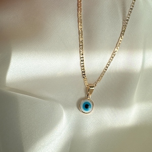 Tiny and Dainty Evil Eye Necklace, Protection Necklace, Blue Evil Eye, Red Evil Eye, Protection Jewelry, Protection Amulet, Talisman
