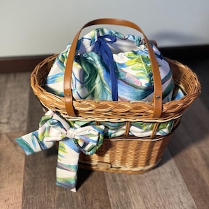 Wicker shopping bag, Picnic Wicker Basket, Handwoven Picnic Basket, Handmade leather bag, Natural handmade, giftHandmade wicker bag Julia