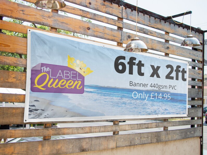 6ft X 2ft Banner Custom Printed Outdoor Personalised 440gsm - Etsy UK