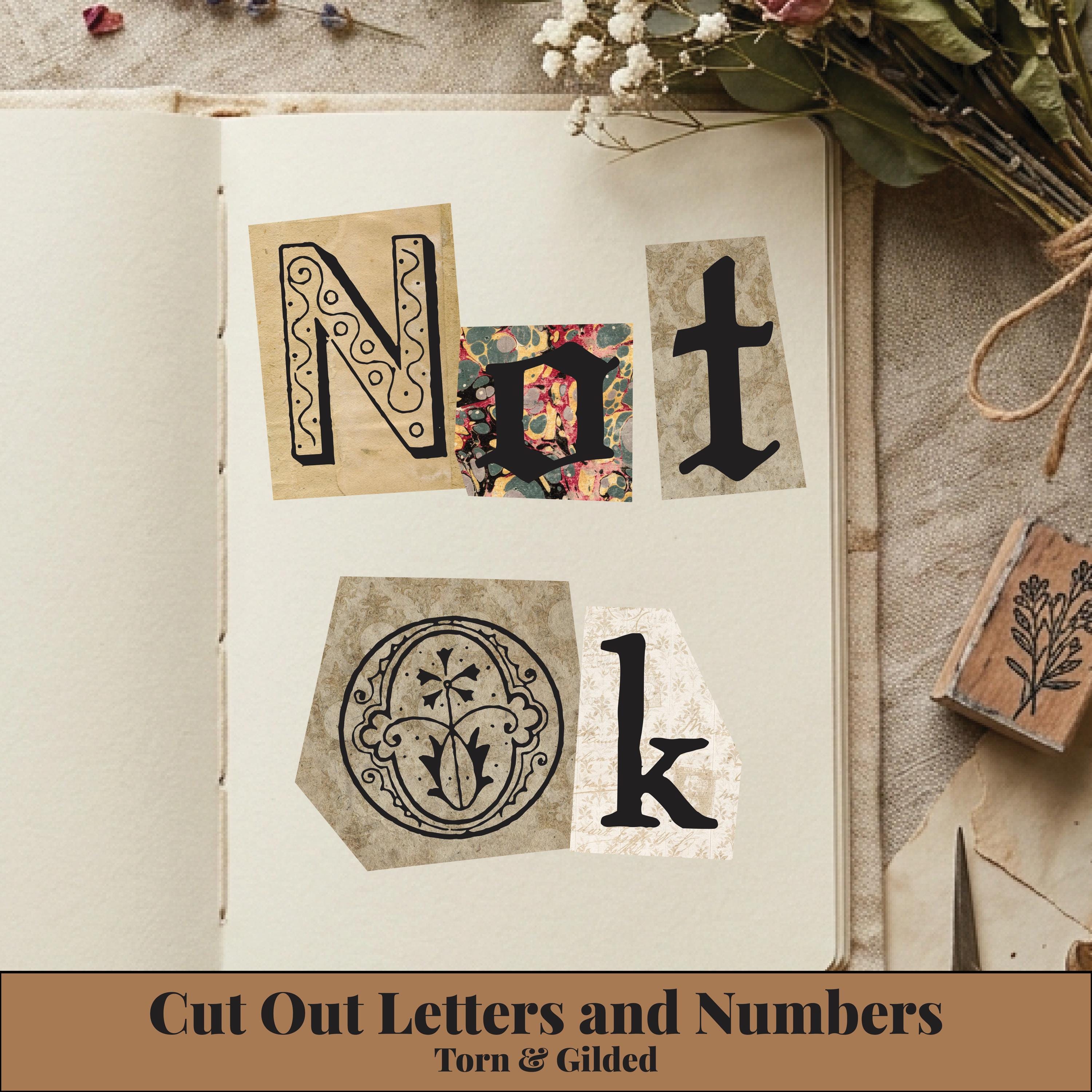 Gothic Ransom Letters Ransom Note Alphabet PNG Clipart, Vintage Gothic Letters, Junk Journal ...