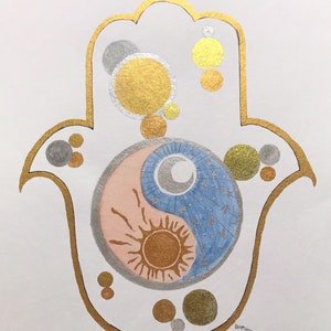 Hamsa Yin-Yang Shine