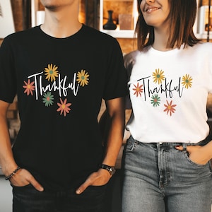 Thankfull T-Shirt, Tankfull Shirt,Happy Fall Y&#39;all with Autumn Leaves Shirt, Fall Shirts, Pumpkin Shirt, Thanksgiving Shirt, Cute Fall Tees,