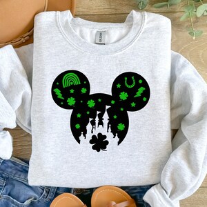 Disney St Patrick's Day Shirts, Lucky Mickey Minnie Patrick's Day Family Matching Shirt, Disney Trip Shamrock Minnie, Clover Mickey Shirt