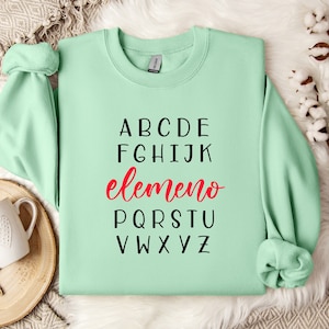 ABCD elemeno Shirt, Teacher Shirts, Preschool Teacher Shirt, Kindergarten Teacher Shirt, ABC Shirt, ABC elemeno Shirt, elemeno p shirt