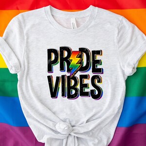 Pride Vibes Shirt, Retro Pride Shirt, Pride Rainbow Shirt, Pride Shirt, Pride Flag, LGBTQ Shirt, Lesbian Shirt, Gay Shirt, Pride Gift