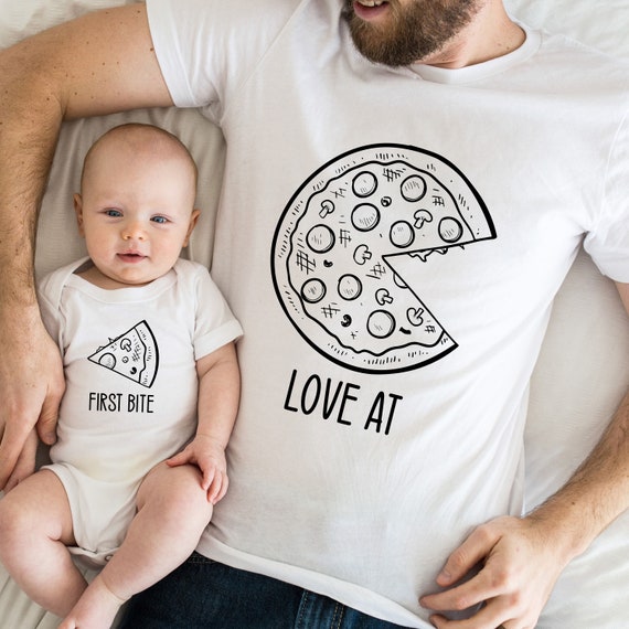 Camisa de pizza para papa y bebe primer regalo del dia del padre camisa del dia