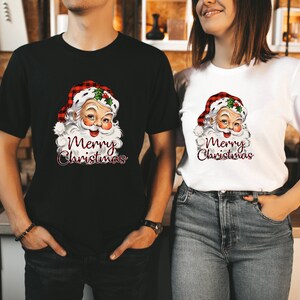 Christmas Tee, Old Fashioned Santa Claus, Retro Santa Claus Design , plus sizes available