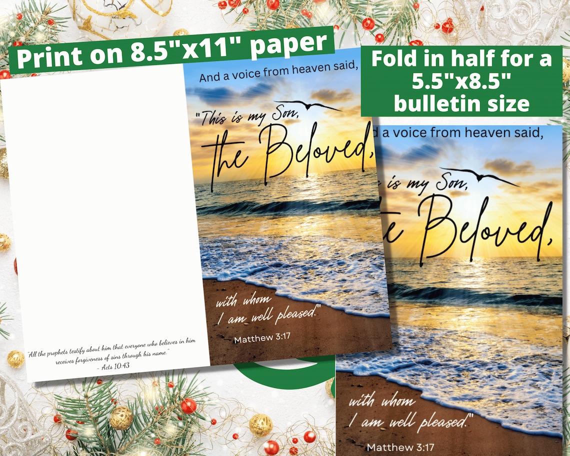 Printable Church Bulletin Covers Christmas Day/epiphany/january ...