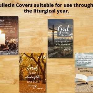 Printable Church Bulletin Covers - General Use Set #7 Including John 3: ...