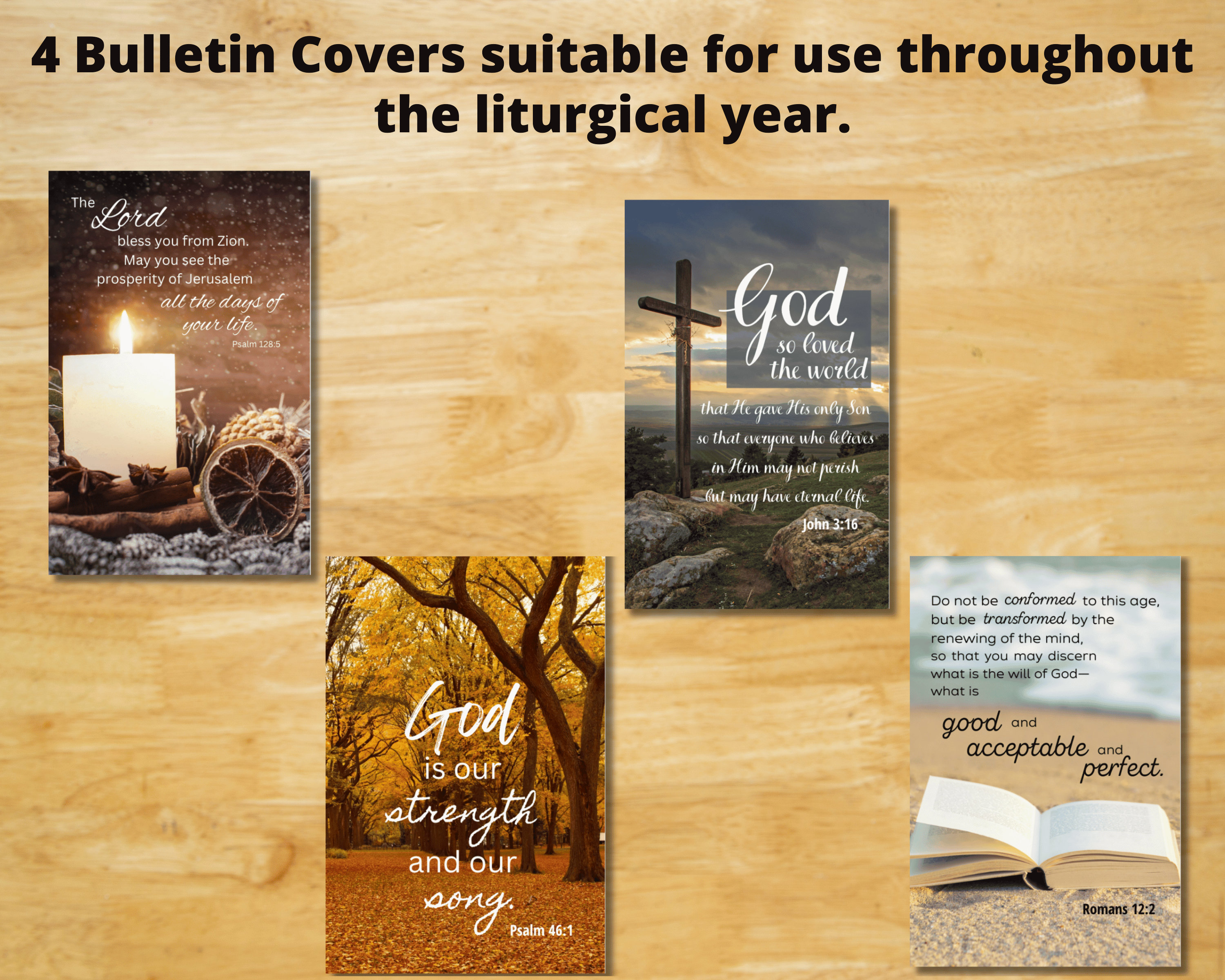 Be Still Worship Bulletins - KJV Scripture Letter Size (Pack Of 100)