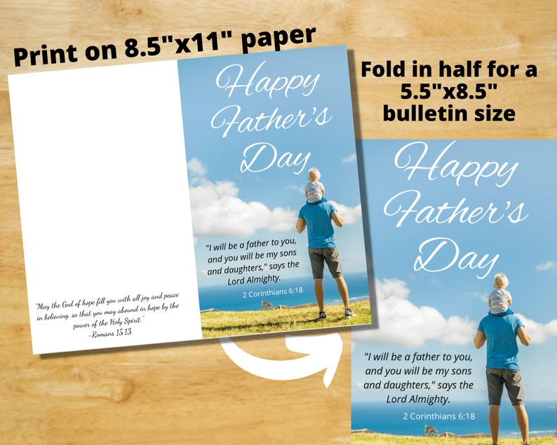 Printable Church Bulletin Covers Holidays Set #2 - Mother's Day, Father ...
