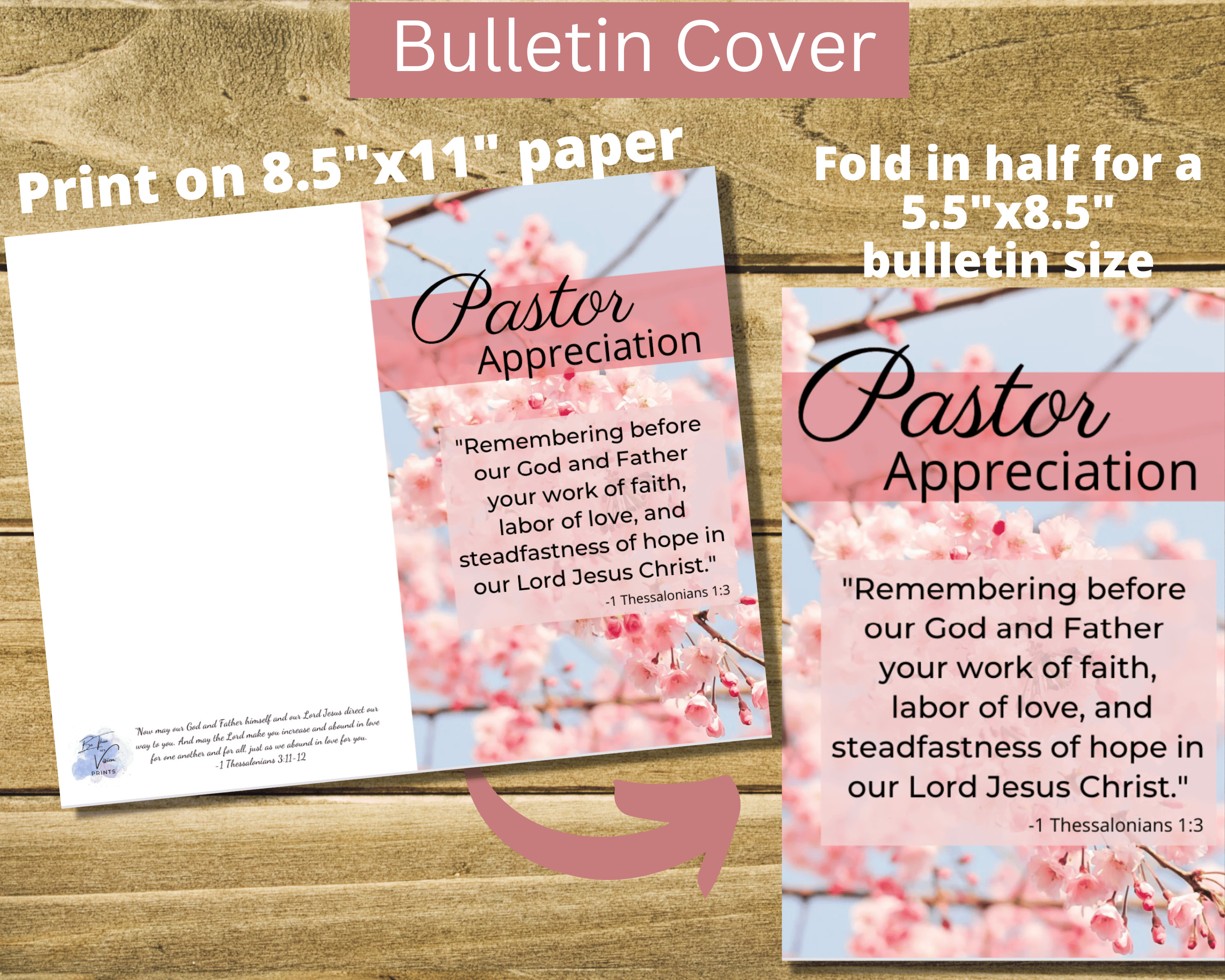 Printable Pastor Appreciation Set Spring Theme - Digital Download ...