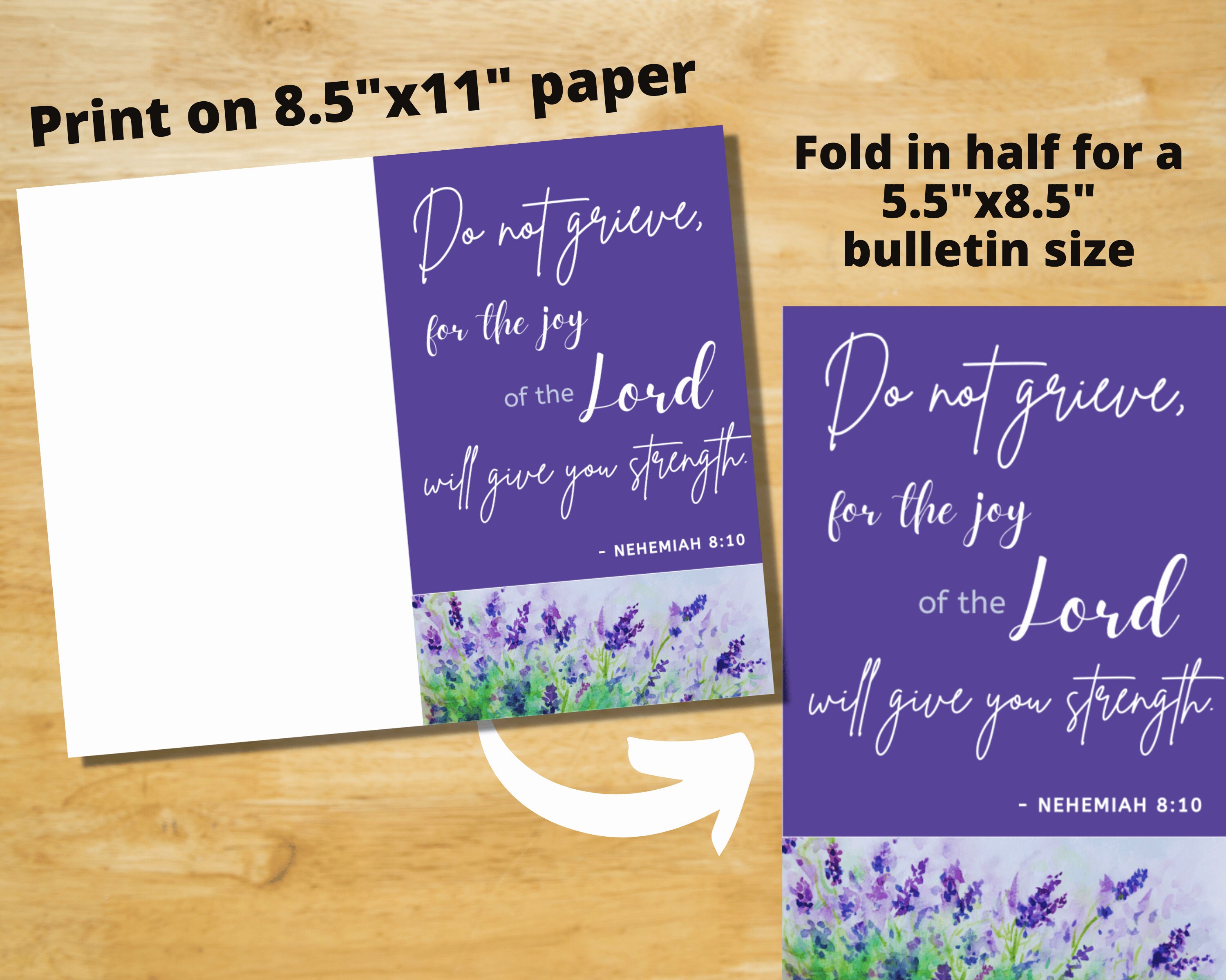 Printable Church Bulletin Covers General Use Set 5 Multiple Sizes