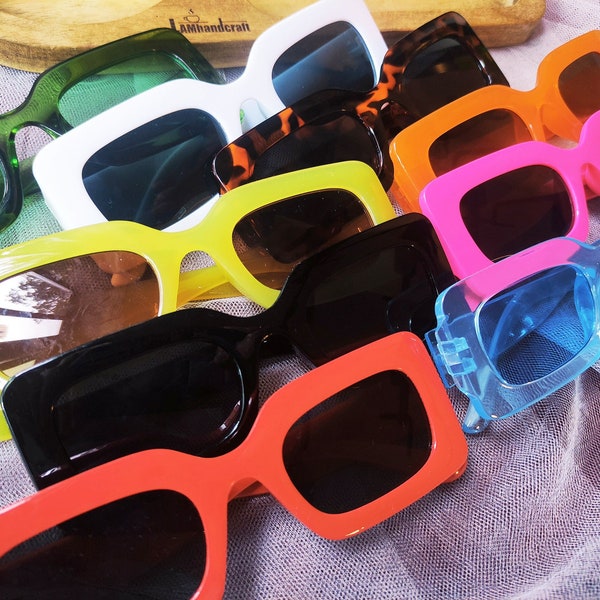 Personalized Sun Glasses,Wedding Gifts,Colorful Wholesale Sunglasses,Party Favors Print Text on Arms,Cool/Warm colors,Novelty ideas
