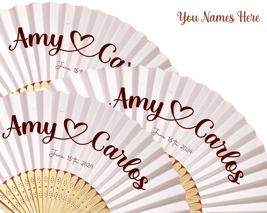 Bulk Personalized Paper Hand Fans,burgundy Theme Wedding Gifts,party