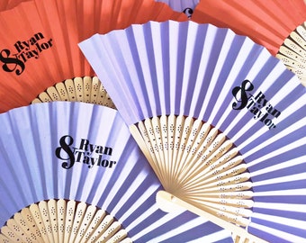 Logo print on paper fans,monogram wedding gifts,party favors,promotion gift,anniversary gifts with design,1 color print on fan face/handle