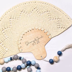 Personalized Mexico Wedding fans,Custom hand fan,personalized woven party fans,Raffia Hand Fan,with wooden beads tassel