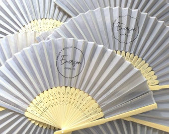 Personalized Silver Gray Silk  Hand Fans,Bamboo silk Fans,Initial,Monogram  Wedding Fans,  Special Event,Party Favors,icon,symbols