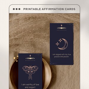 25 Tarjetas de afirmación Descarga digital, Cubierta de afirmaciones de atención plena 2024, Regalo imprimible de citas positivas, Plantilla, Cuidado personal