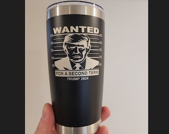 Trump quería vaso 2024 / Vaso grabado personalizado de 20 oz / Vaso personalizado