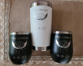 Regalo de dama de honor / Vaso grabado de dama de honor / Vaso de novia / Vaso grabado personalizado de 20 oz / Vaso Yeti / Vaso personalizado