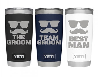 Regalo para padrinos de boda / Vaso grabado para padrinos de boda / Vaso para damas de honor / Vaso de 20 oz con grabado personalizado / Vaso Yeti / Vaso personalizado