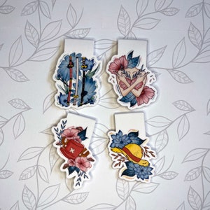 Pirate Anime Magnetic Bookmarks | Pirate Manga Magnetic Bookmarks | Cute Anime Bookmark | Cute Gift