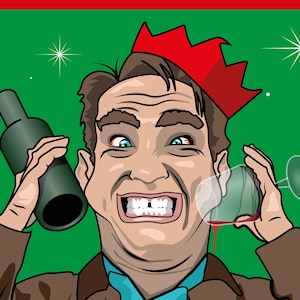Jingle All The Way inspirierte Weihnachtskarte (A6)