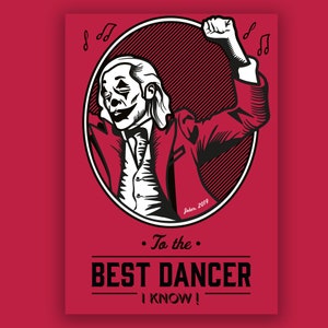 Carte de Saint Valentin inspirée du film Joker, carte d'anniversaire, carte de voeux, film et carte TV (A6)