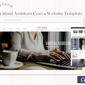 Virtual Assistant Canva Website Template, VA Website Portfolio Resume ...