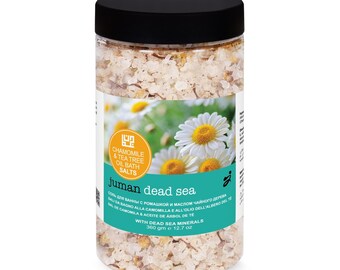 Dead Sea Salts Bath Crystals with Chamomile & Tea Tree Oil