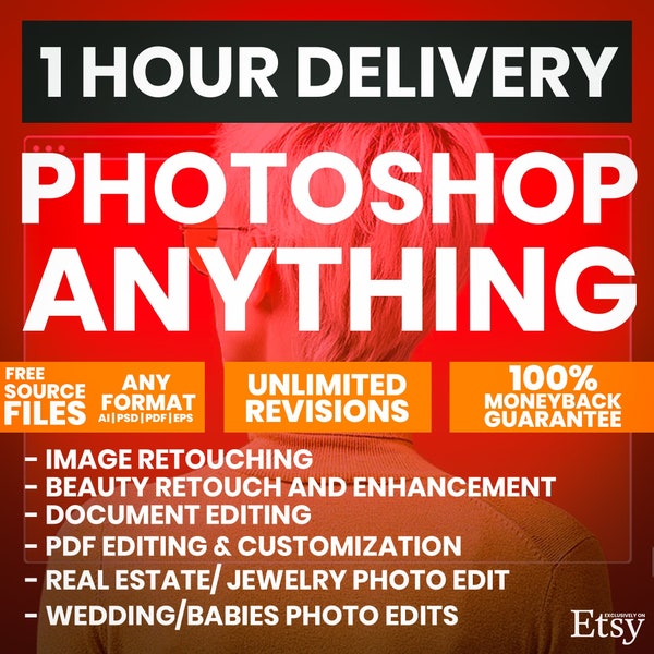 Photoshop Editing and Photo Retouching or Document Editing, Photo restoring, Photo Manipulation, Skin Retouch, Photoshop background removal