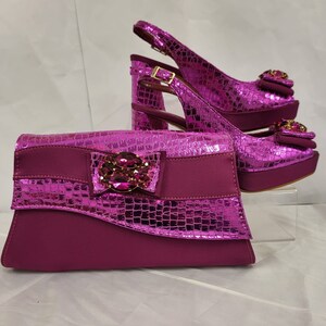 Baby pink shoes and handbag discount