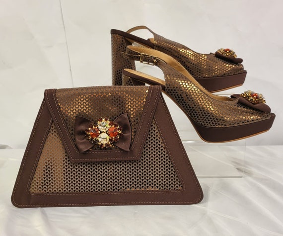 Italian Matching Shoes and Bag Set