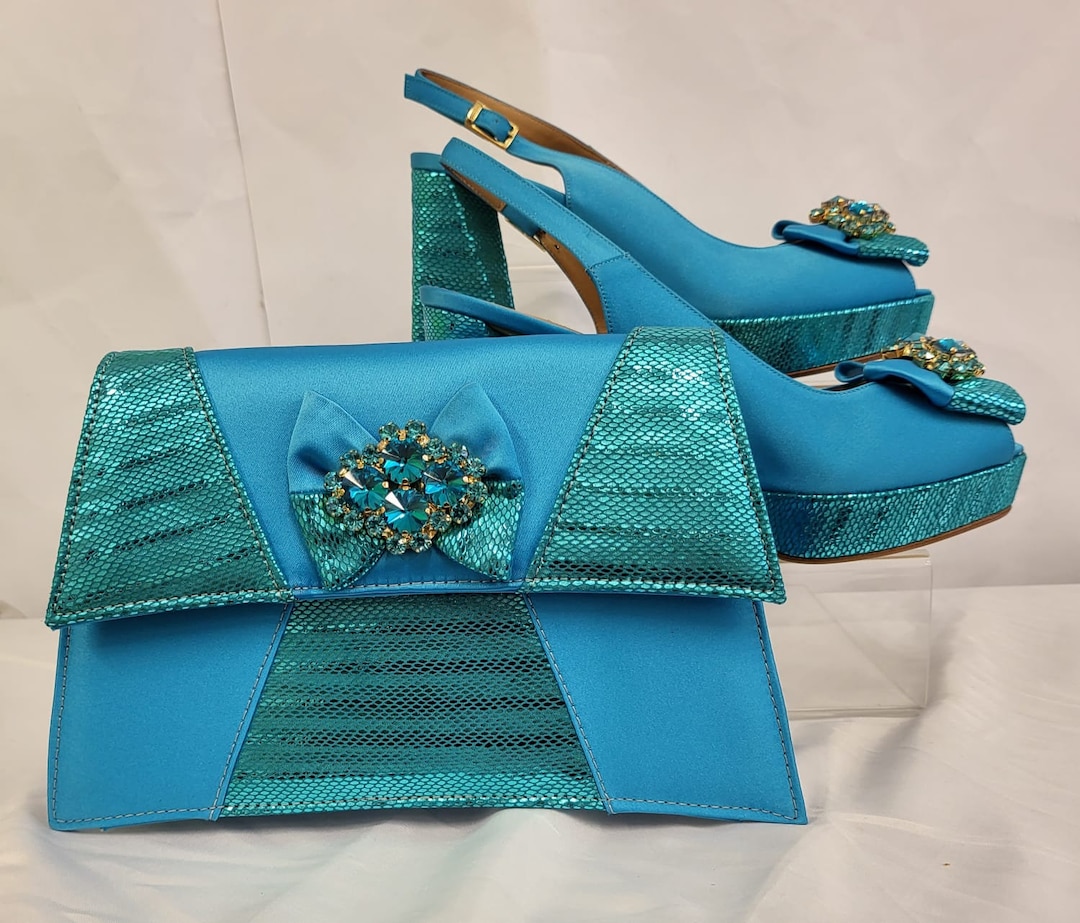 Italian Shoe and Bag Matching Set for Parties and Celebrations Etsy