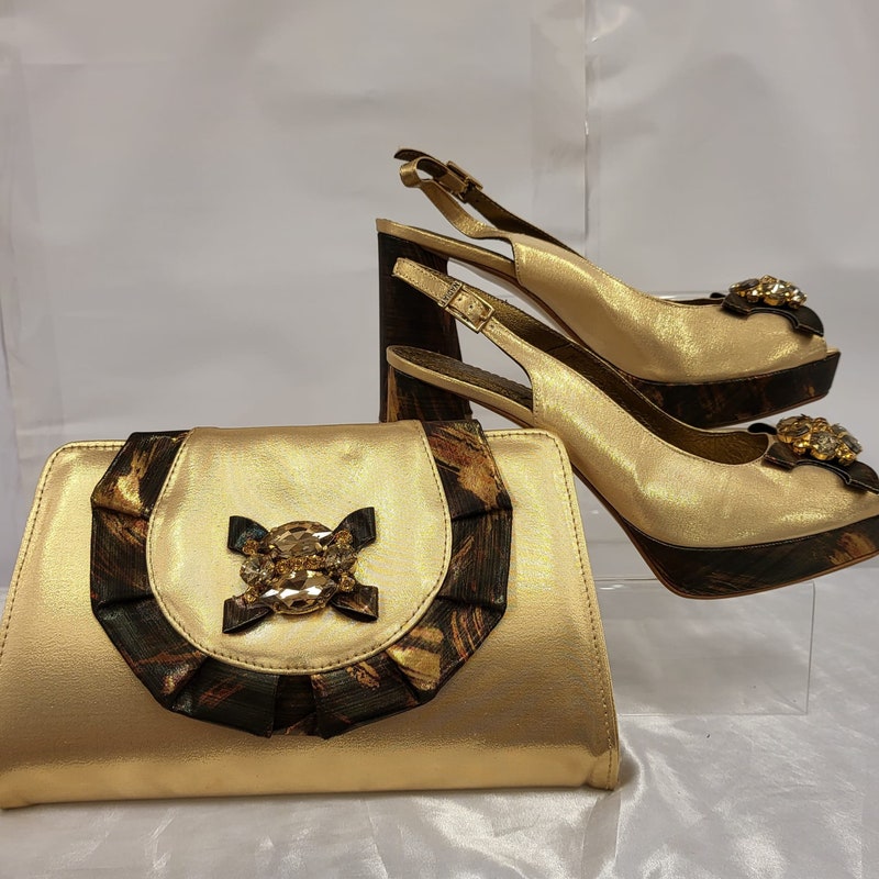 Elegant Italian Shoe and Bag Set HJY65