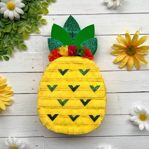 MINI pineapple piñata for tropical birthdays and tutti frutti parties