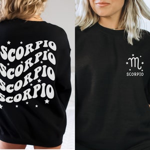 Scorpio Energy sweatshirt, Scorpio Zodiac Crewneck, Scorpio Horoscope Sweater, Scorpio Birthday gift, Scorpio Astrology Retro Sweatshirt