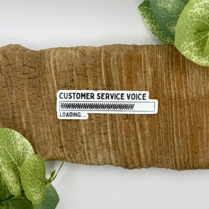 Customer Service Voice Loading Sticker | Waterproof Stickers for Water ...